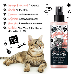 Load image into Gallery viewer, Bugalugs Papaya and Coconut Cat Cologne 200ml (6.8 Fl Oz)