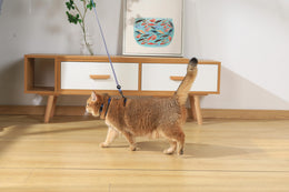 Load image into Gallery viewer, M-PETS Gentle Cat Harness &amp; Leash Set Azure Blue
