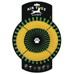 Load image into Gallery viewer, M-PETS Air Toss Circle Yellow Dog Toy
