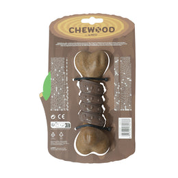 Load image into Gallery viewer, M-PETS Chewood Large Bone with Rubber Dog Toy
