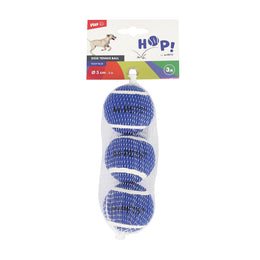 Load image into Gallery viewer, M-PETS HOP! Tennis Ball Dog Toy 5cm 3pcs Blue
