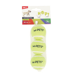 Load image into Gallery viewer, M-PETS HOP! Tennis Ball Dog Toy 5cm 3pcs Yellow
