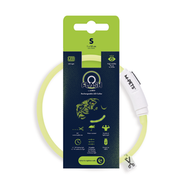 Load image into Gallery viewer, M-PETS Flash Led Rechargeable Collar S Green
