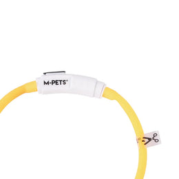 Load image into Gallery viewer, M-PETS Flash Led Rechargeable Collar S Orange
