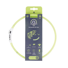 Load image into Gallery viewer, M-PETS Flash Led Rechargeable Collar M Green
