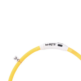 Load image into Gallery viewer, M-PETS Flash Led Rechargeable Collar M Orange
