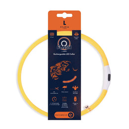 Load image into Gallery viewer, M-PETS Flash Led Rechargeable Collar L Orange
