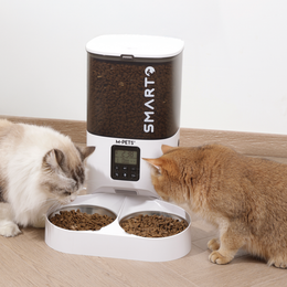Load image into Gallery viewer, M-PETS Smarto Double Stainless Steel Bowl (Fits M700 &amp; M800 automatic feeders)
