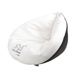 Load image into Gallery viewer, M-PETS Sweet Dreams Triangle Cat Cushion Black &amp; White
