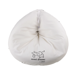 Load image into Gallery viewer, M-PETS Sweet Dreams Triangle Cat Cushion Black &amp; White
