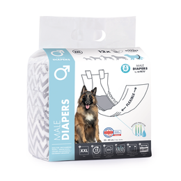Load image into Gallery viewer, M-PETS Male Dog Diapers XXL 12 Pack

