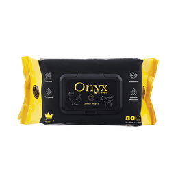 Load image into Gallery viewer, M-PETS Onyx Pet Wipes Lemon Scented 80pcs
