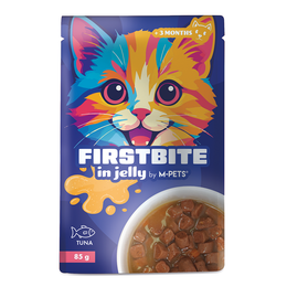 Load image into Gallery viewer, M-PETS Firstbite Tuna in Jelly Wet Food Pouches for Cats 12x85g
