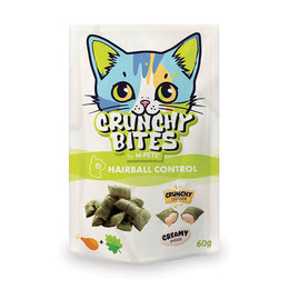 Load image into Gallery viewer, M-PETS Crunchy Bites with Function Cat Treat - Hairball Control 60g
