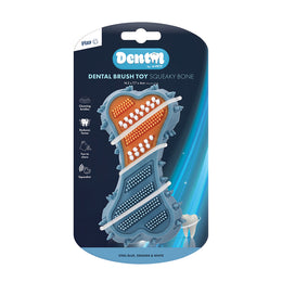 Load image into Gallery viewer, M-PETS Dental Brush Squeaky Bone Dog Toy
