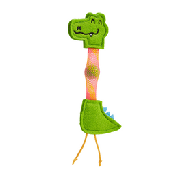 Load image into Gallery viewer, FOFOS Flick Tube Crocodile Cat Toy
