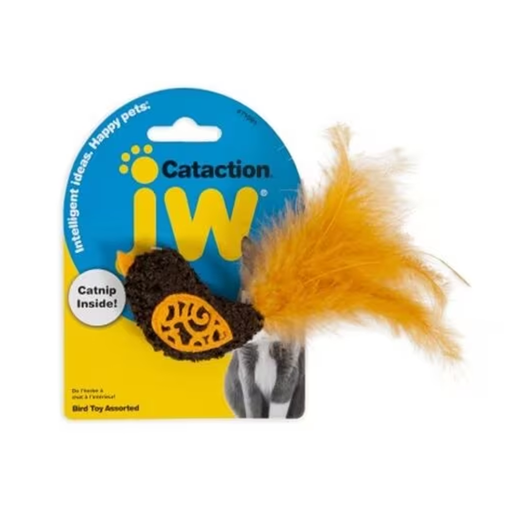 JW Cataction Bird Cat Toy- Assorted Color