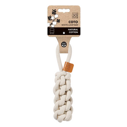 Load image into Gallery viewer, M-PETS Coto White Loop Bar Eco Friendly Dog Toy
