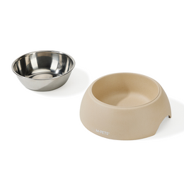 Load image into Gallery viewer, M-PETS Eco Bamboo Bowl Sand
