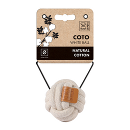 Load image into Gallery viewer, M-PETS Coto White Ball Eco Friendly Dog Toy
