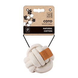 Load image into Gallery viewer, M-PETS Coto White Ball Eco Friendly Dog Toy
