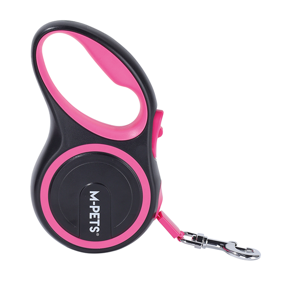 M-PETS Liberty Dog Retractable Leash Pink