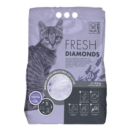 Load image into Gallery viewer, M-PETS Fresh Diamonds Silica Gel Cat Litter Lavender
