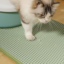 Load image into Gallery viewer, M-PETS Duplex Green Cat Litter Mat
