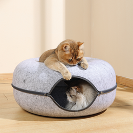 Load image into Gallery viewer, M-PETS Donut Tunnel Bed
