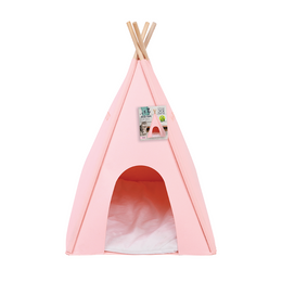 Load image into Gallery viewer, M-PETS Eco Tipi Pink Cat Bed
