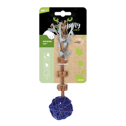 Load image into Gallery viewer, M-PETS Charmy Amulet Matatabi Blue Catnip Cat Toy
