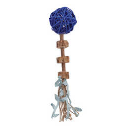 Load image into Gallery viewer, M-PETS Charmy Amulet Matatabi Blue Catnip Cat Toy
