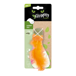 Load image into Gallery viewer, M-PETS Charmy Firefly Orange Catnip Cat Toy
