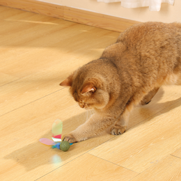 Load image into Gallery viewer, M-PETS Charmy Firefly Blue Catnip Cat Toy
