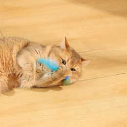 Load image into Gallery viewer, M-PETS Charmy Firefly Blue Catnip Cat Toy
