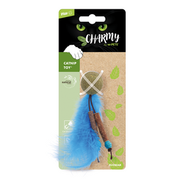 Load image into Gallery viewer, M-PETS Charmy Bugbear Blue Catnip Cat Toy
