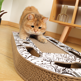 Load image into Gallery viewer, M-PETS Freestyle Cat Scratcher Black &amp; White
