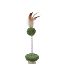 Load image into Gallery viewer, M-PETS My First Cat Tree Feather Green
