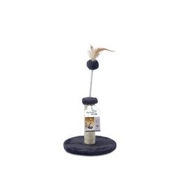 Load image into Gallery viewer, M-PETS My First Cat Tree Feather Dark Gery

