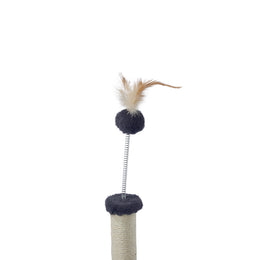 Load image into Gallery viewer, M-PETS My First Cat Tree Feather Dark Gery
