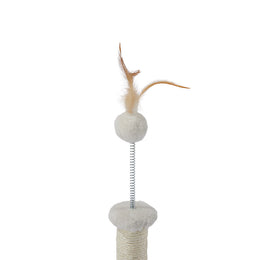 Load image into Gallery viewer, M-PETS My First Cat Tree Feather White
