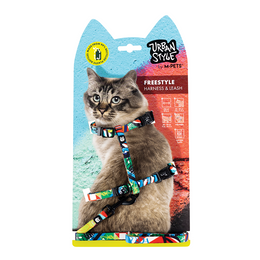 Load image into Gallery viewer, M-PETS Freestyle Cat Eco Set (Harness &amp; Leash)
