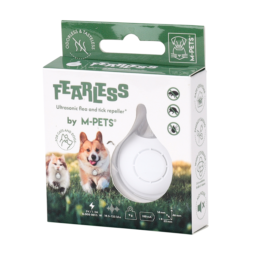 M-PETS Fearless Ultrasonic Tick Repeller White