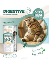 Load image into Gallery viewer, M-PETS Creamy with Functions - Cat treat - Digestive - Lamb &amp; Tuna &amp; Salmon 4x15g (60g)
