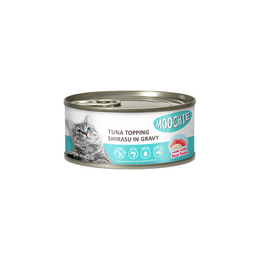 Load image into Gallery viewer, Moochie Adult Tuna Topping Shirasu in Gravy Can Wet Food
