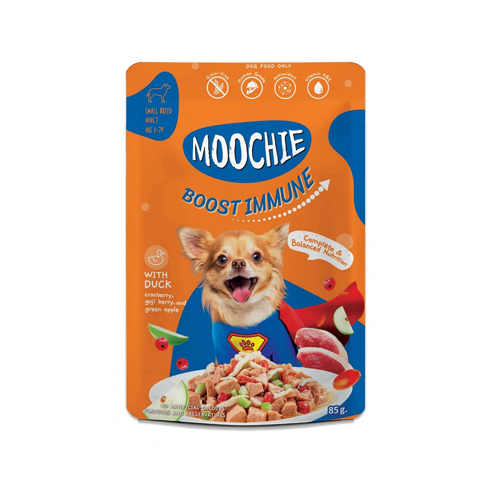 Moochie Casserole With Duck - Boost Immune Pouch Dog Wet Food | The Pet ...