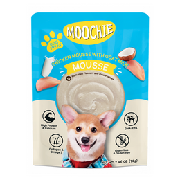 Load image into Gallery viewer, Moochie Chicken Mousse with Goat Milk Wet Dog Food Pouch
