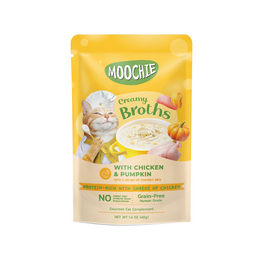 Load image into Gallery viewer, Moochie Creamy Broth With Chicken &amp; Pumpkin Pouch Cat Wet Food
