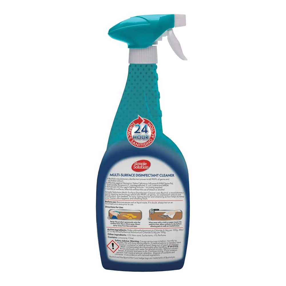 Simple Solution Multi-Surface Disinfectant Cleaner Spray For Dog & Cat