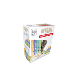 Load image into Gallery viewer, M-PETS Creamy Treats for Cats Multipack 40 + 8 Gratis (Chicken x12, Tuna x12, Salmon &amp; Beef x12, Tuna &amp; Scallop x12) - 48x15g (720g)
